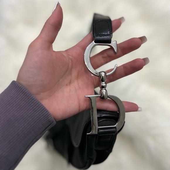 Rare Dior Saddle Bag with silver hardware - Picture 3 of 5